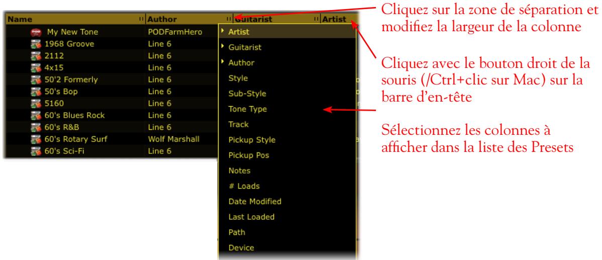 LINE 6 POD FARM 2 - Affichage des Presets - 2