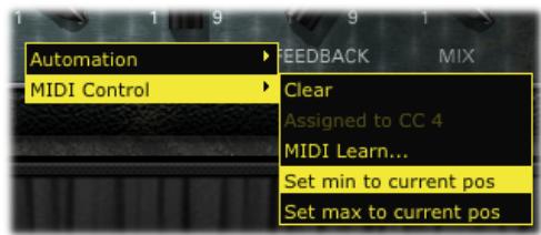 LINE 6 POD FARM 2 - Valeurs de positions minimum et maximum - 1