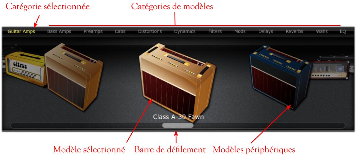 LINE 6 POD FARM 2 - Affichage des matériels disponibles - 1