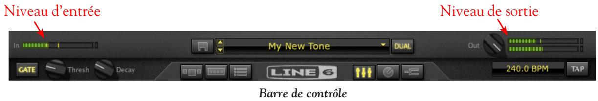LINE 6 POD FARM 2 - Barre de contrôle principale - 1