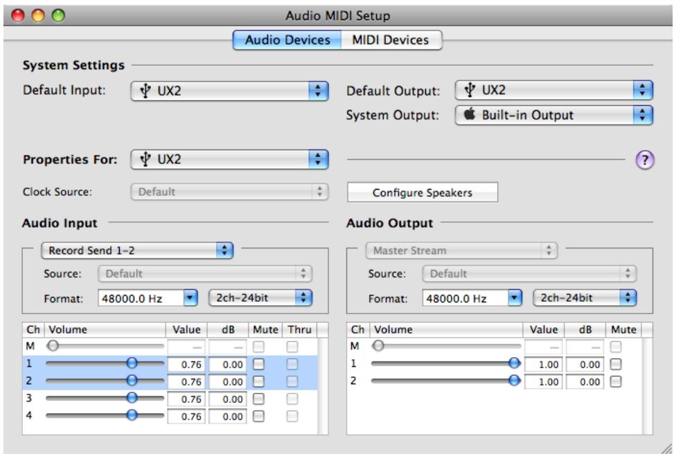 LINE 6 POD FARM 2 - Mac OS® X avec l'interface Line 6 comme périphérique audio par défaut - 1