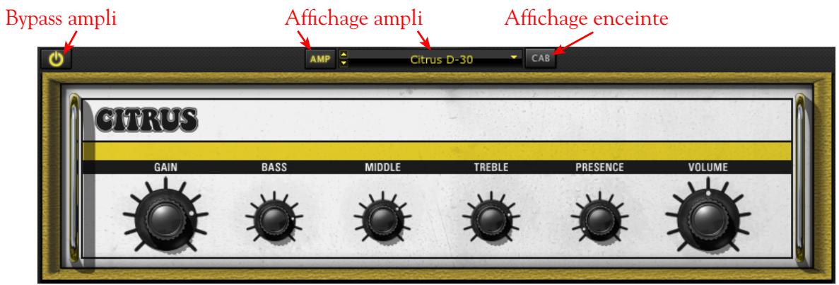 LINE 6 POD FARM 2 - Affichage des amplificateurs - 1