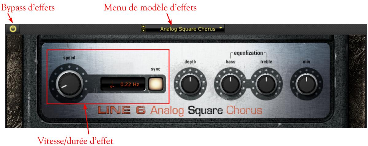 LINE 6 POD FARM 2 - Fenêtre des effets - 1