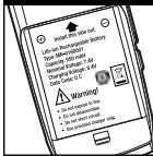 COBRA CXR800C - Introduire bloc de piles - 1