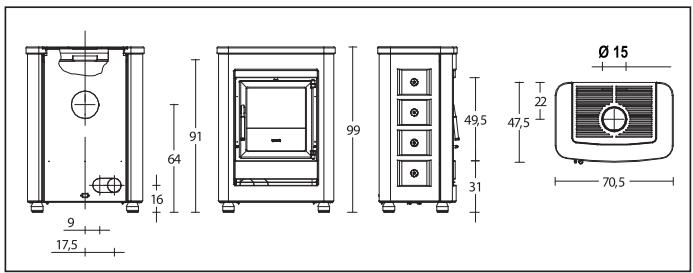 SEGUIN OXFORD - Données techniques et dimensions : - 1