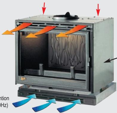 SEGUIN SUNFLAM - FOYER AVEC CONVECTEUR + KIT DE VENTILATION - 2