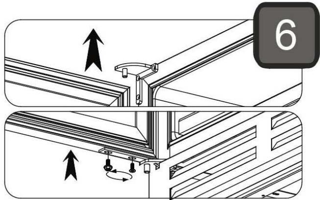 LA SOMMELIERE CVDE46 - Note: All parts removed must be saved to do the reinstatement of door. - 6