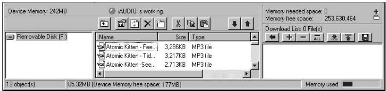 COWON IAUDIO 5 - Gestion de la mémoire Flash - 1