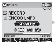 COWON IAUDIO M5 - Mode line-in record (enregistrement à l'aide d'un câble stéréo) *les accessoires doivent être achetés séparément. - 2