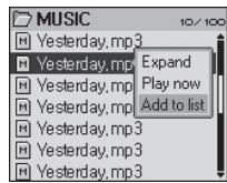 COWON IAUDIO M5 - Configuration de la fonction répétition - 10