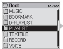 COWON IAUDIO M5 - - Configuration de la liste d'écoute (liste d'écoute M3U) - 3
