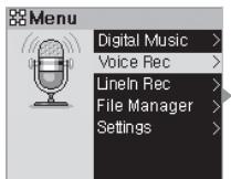 COWON IAUDIO M5 - Opérations simples : changement de mode - 3