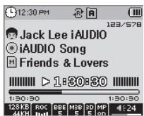COWON IAUDIO M5 - Configuration de la fonction répétition - 7