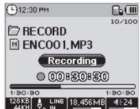 COWON IAUDIO M5 - Mode line-in record (enregistrement à l'aide d'un câble stéréo) *les accessoires doivent être achetés séparément. - 4
