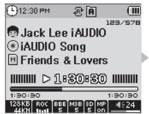 COWON IAUDIO M5 - Configuration de la fonction répétition - 1