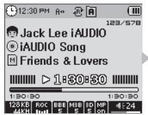 COWON IAUDIO M5 - Configuration de la fonction répétition - 3