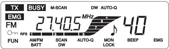 PRESIDENT HARRISON - 4) Visualizador LCD: - 1