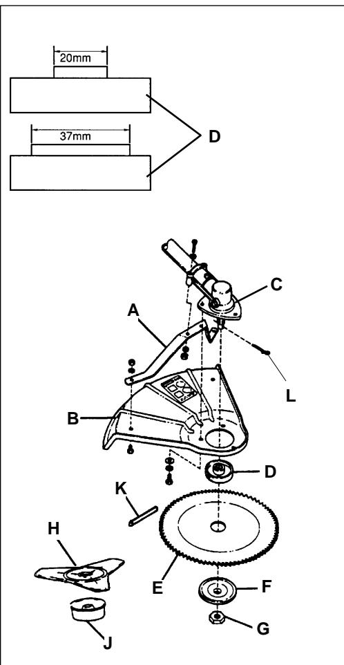 ECHO SMR-2110 - Installation de la lame - 1