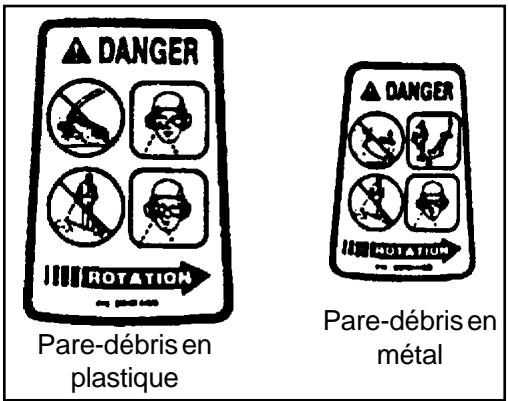 ECHO SMR-2110 - AUTOCOLLANT DU PARE-DÉBRIS - 1