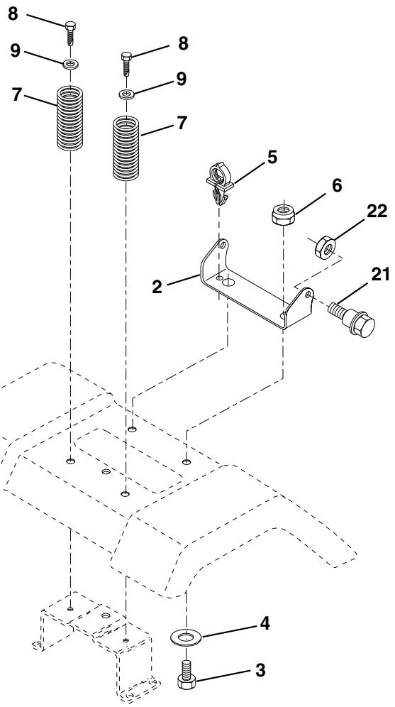 POULAN PC17H42STA - Tracteur - Numéro de modèle PC17H42STA, No. de produit 954 57 09-18 Ensemble du siège - 3