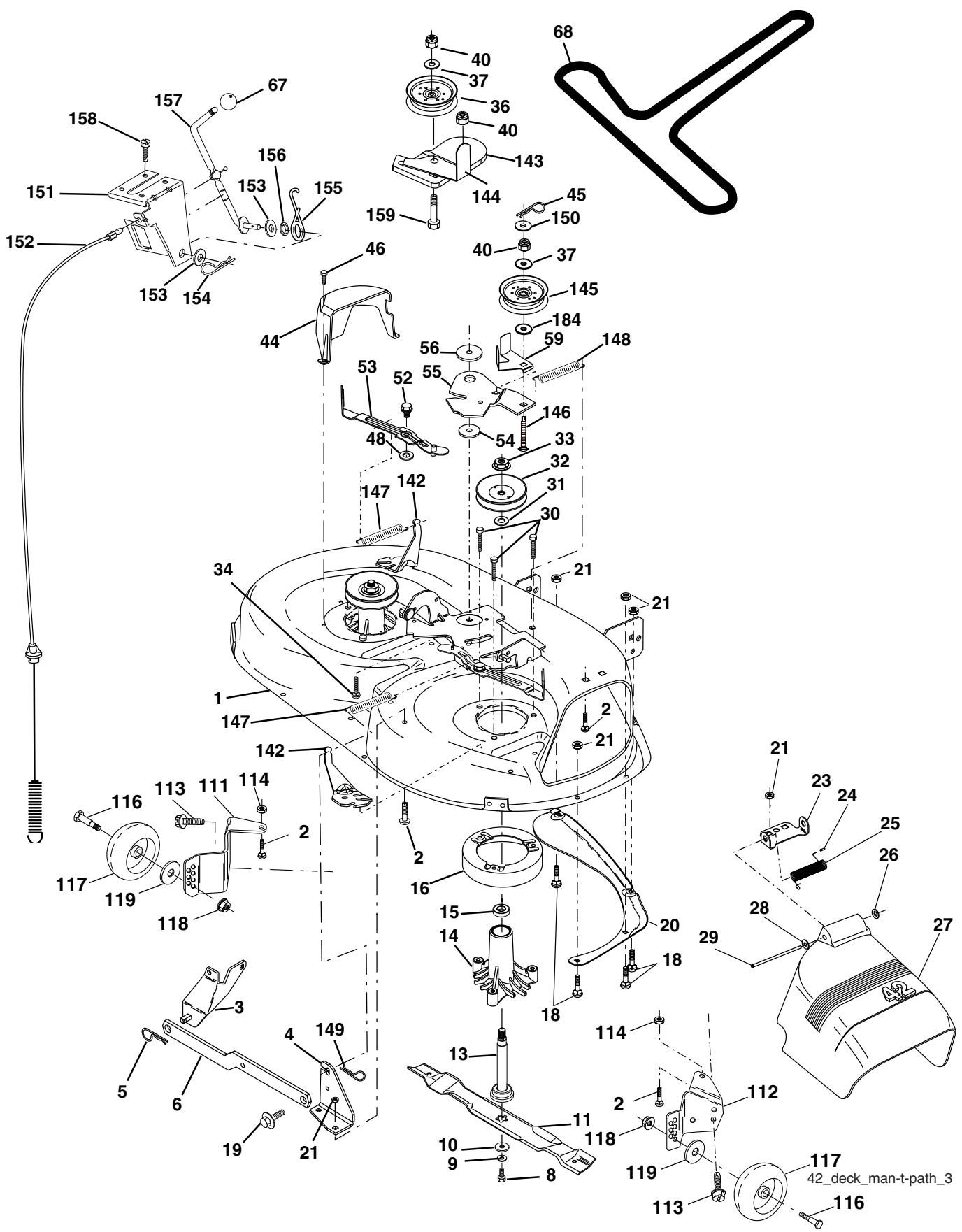 POULAN PC17H42STA - Pièces de rechange - 1