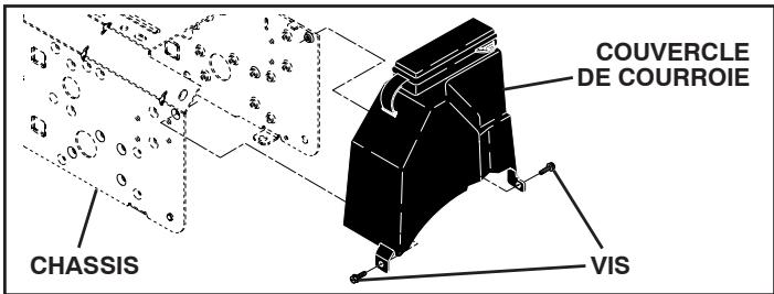POULAN PRO 961980019 - POUR ENLEVER LE COUVERCLE DE COURROIE (Voir Fig. 19) - 1
