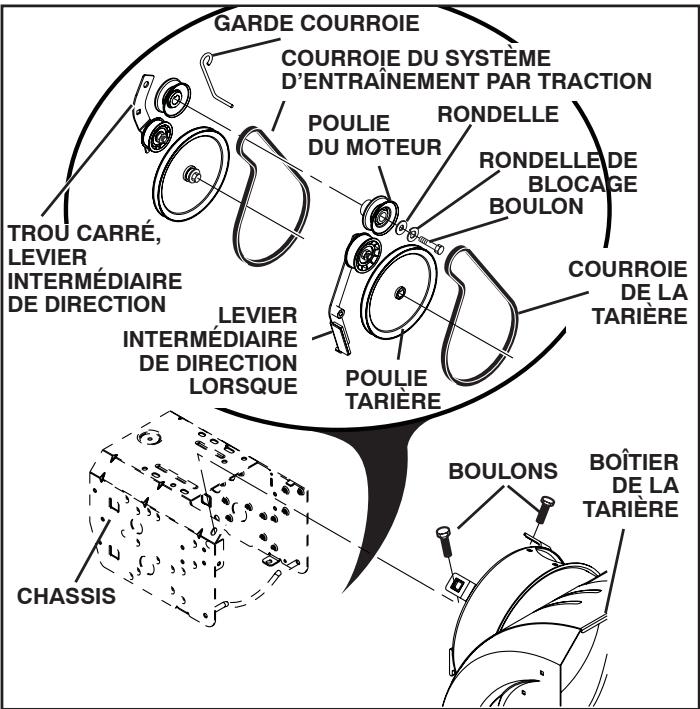 POULAN PRO 961980019 - POUR ENLEVER LE COUVERCLE DE COURROIE (Voir Fig. 19) - 5