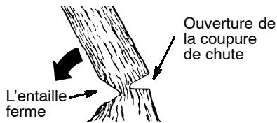 POULAN 330 - Le gond maintient l'arbre sur la souche et aide à contrôle la chute - 1