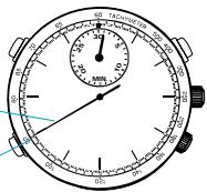 SEIKO 7T32 - Pour mesurer la vitesse horaire moyenne d'un véhicule - 1