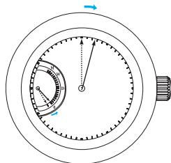 SEIKO 5D88 KINETIC - Couronne à molette d'entrajinement - 1