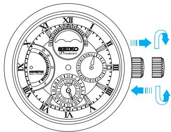 SEIKO 5D88 KINETIC - Réglage de la DATE et du jour - 1