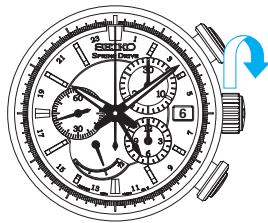 SEIKO 5R86 - Pour remonter manuellement le ressort moteur - 1
