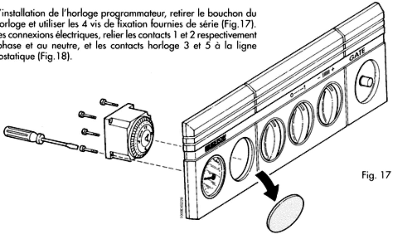 ASTON THERMICA GATE - MONTAGE KIT HORLOGE PROGRAMMATEUR - 1