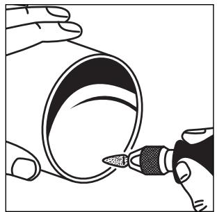 DREMEL 398 - Instrucciones de uso de la herringia giratoria y del eje flexible - 5