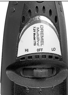 DREMEL 760 - Velocidades de funciona y accesorios - 1