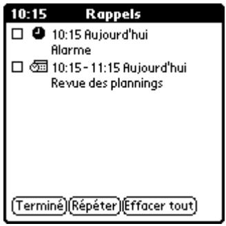 PALM M130 - Consultation de rappels - 1