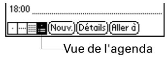 PALM M130 - Pour afficher la vue de l'agenda : - 1