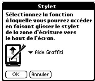 PALM M130 - Pour modifier les préférences du stylet : - 1