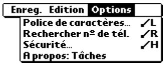 PALM M130 - Menu options - 1