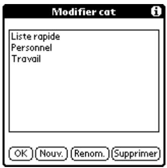 PALM M130 - Pour définir une nouvelle catégorie: - 2