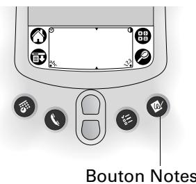 PALM M130 - Pour ouvrir l'application notes : - 1