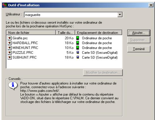 PALM M130 - Installation d'applications supplémentaires - 1