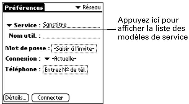 PALM M130 - Choix d'un service - 1