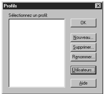 PALM M130 - Pour créer un profil utilisateur sous windows : - 1