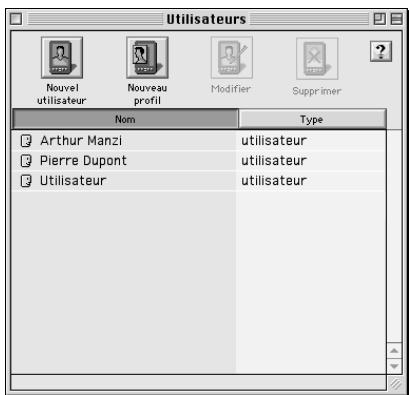 PALM M130 - Pour créer un profil utilisateur sur un ordinateur de bureau mac : - 1