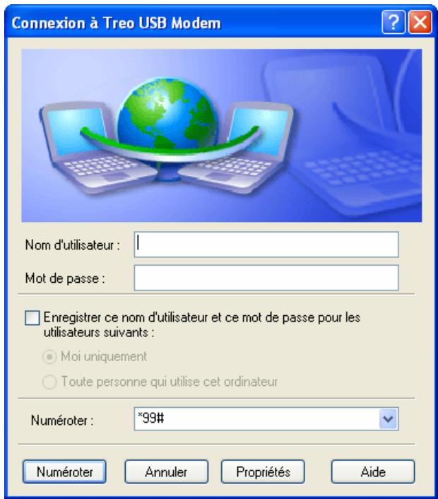 PALM TREO 750V - Utilisation d'une connexion d'accès réseau à distance USB à d'autres moments - 2
