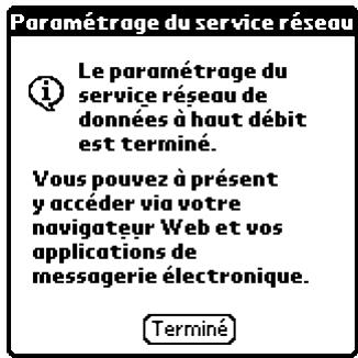 PALM TUNGSTEN T2 - Pour configurer une connexion de service de données sans fil à haute vitesse GPRS pour votre téléphone : - 4