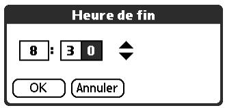 PALM TUNGSTEN T2 - Heure de début - 1