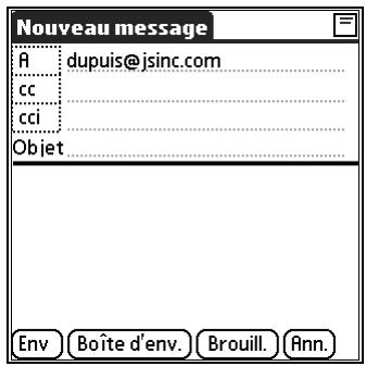 PALM TUNGSTEN T2 - Pour entrer l'adresse : - 1