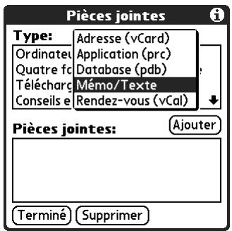PALM TUNGSTEN T2 - Ajout de fichiers à partir d'une carte d'extension - 3